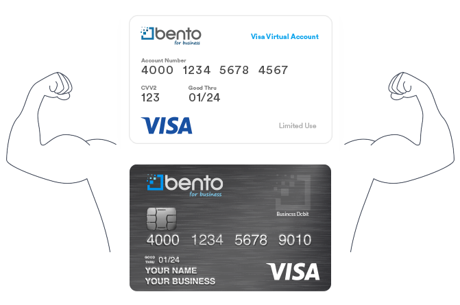 Powerful physical and virtual debit cards help to manage cashflow